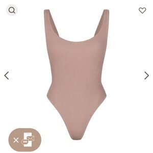 Skims nwt cotton rib picot tank bodysuit